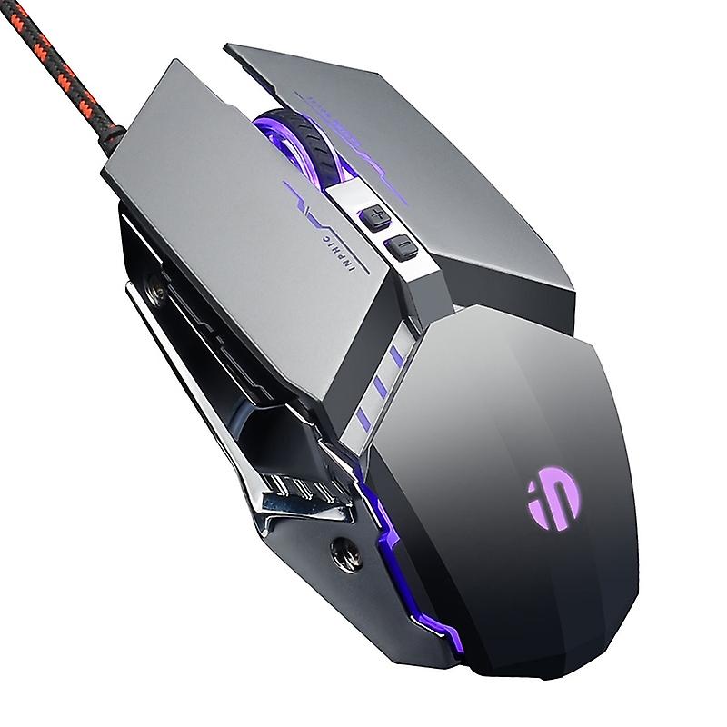 Inphic PW2 Mechanical Game Wired Mouse PW2 (Metallic Gray)