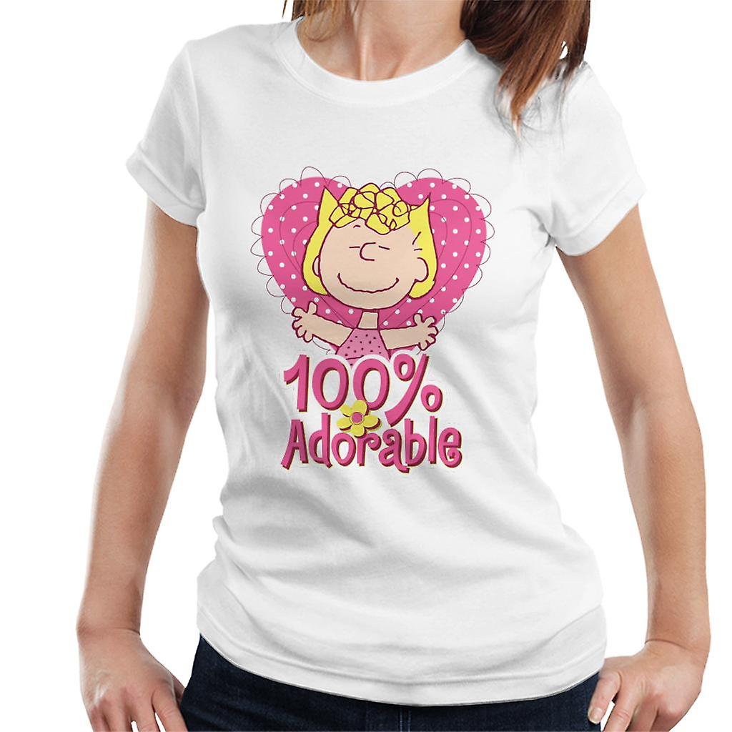 Peanuts Sally Brown Pink And Adorable Women's T-Shirt