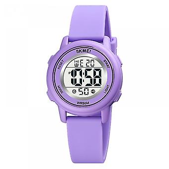 SUJI Kids Digital Sport Wodoodporny zegarek dla dziewcząt Chłopców, Kid Sports Outdoor LED Zegarki elektryczne ze świecącym stoperem alarmowym Zegarek na rękę dla dzieci (Purp