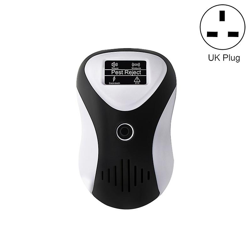 Ultrasonic Mouse Repeller , Plug Type:UK Plug Black White+UK Plug