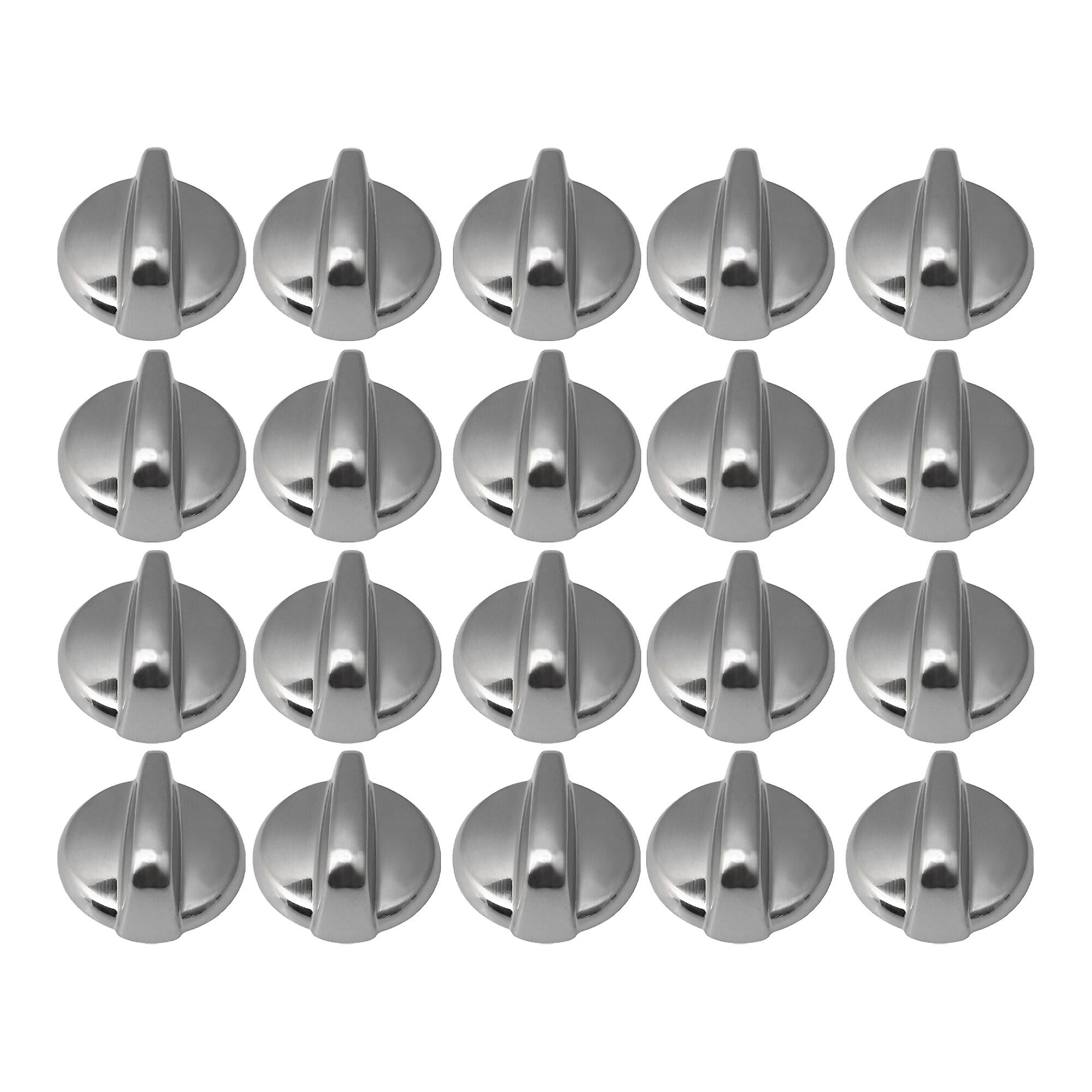 20 Pcs Plastic Burner Control Knobs Replacement for GE ECBP82SM1SS Parts