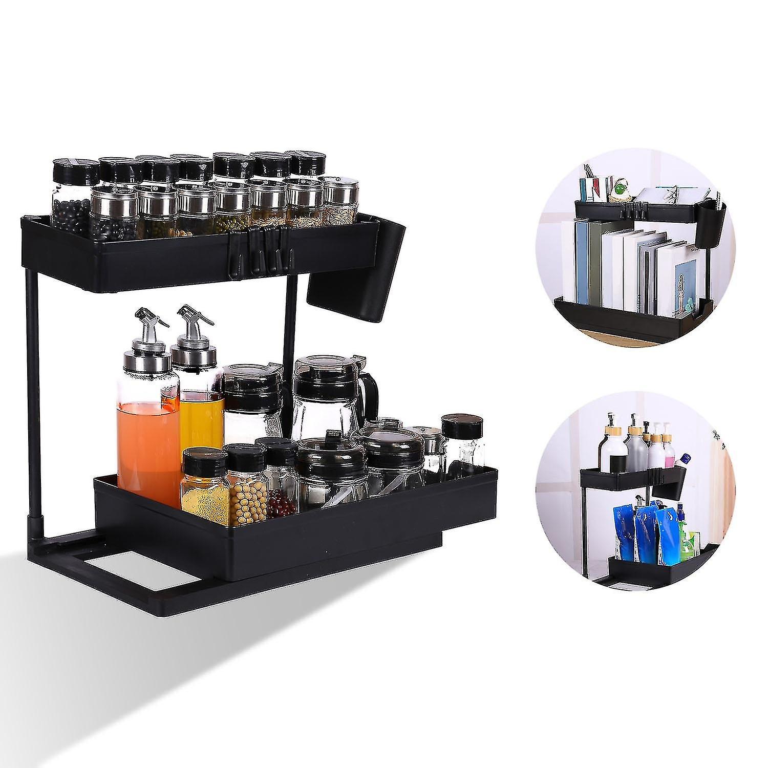 Storage sink rack kitchen countertop condiment bathroom vanke