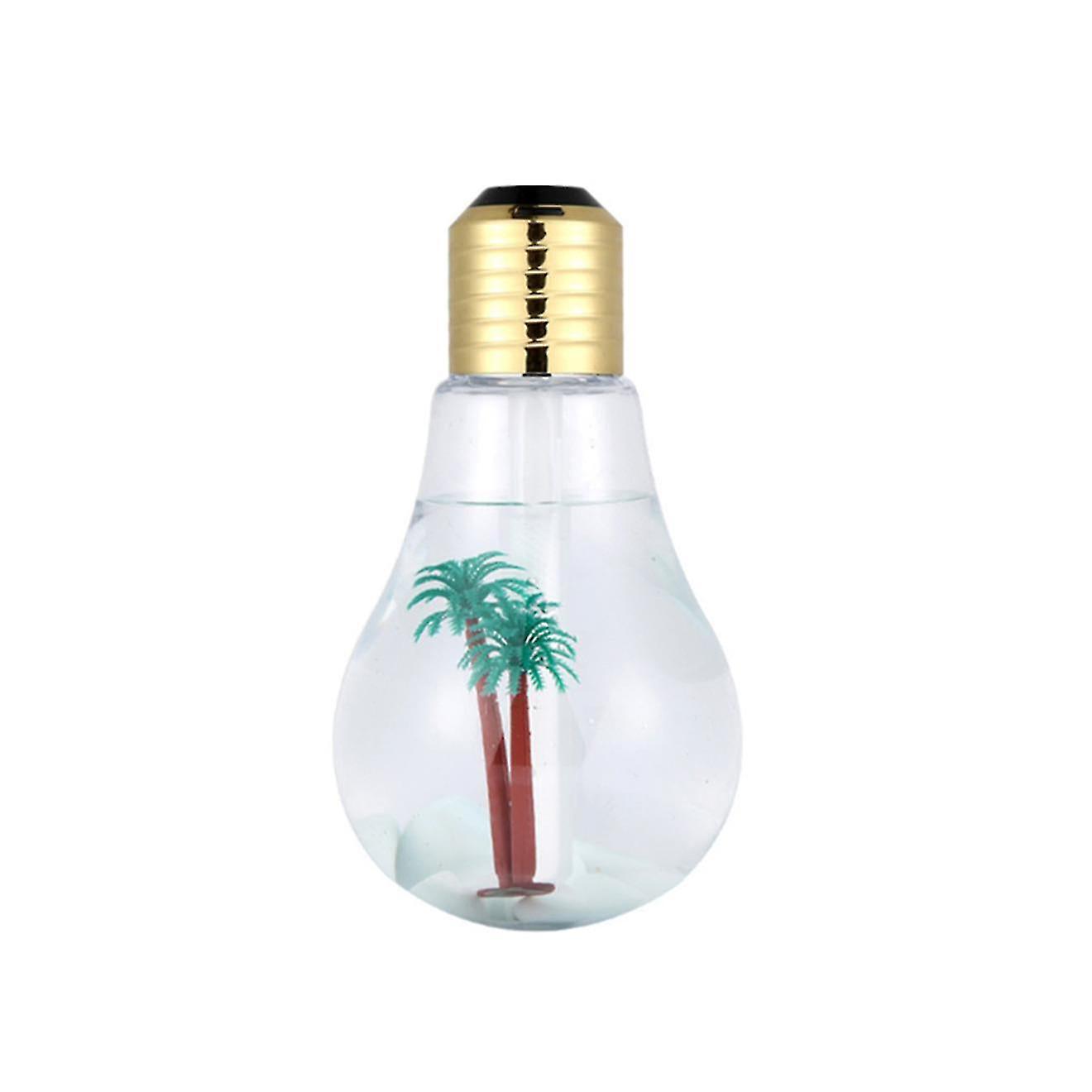 Humidifiers Household Mini Usb Humidifier Colorful Bulb Humidifier Car Atomizing Water Hydrator-gold