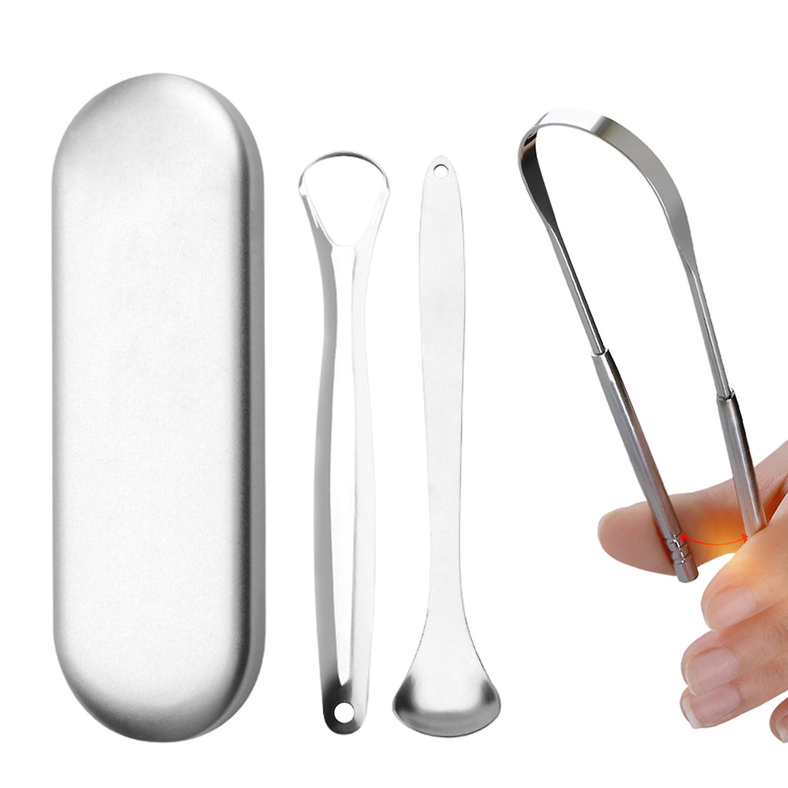INF Tongue Scraper rustfrit stål 3elar