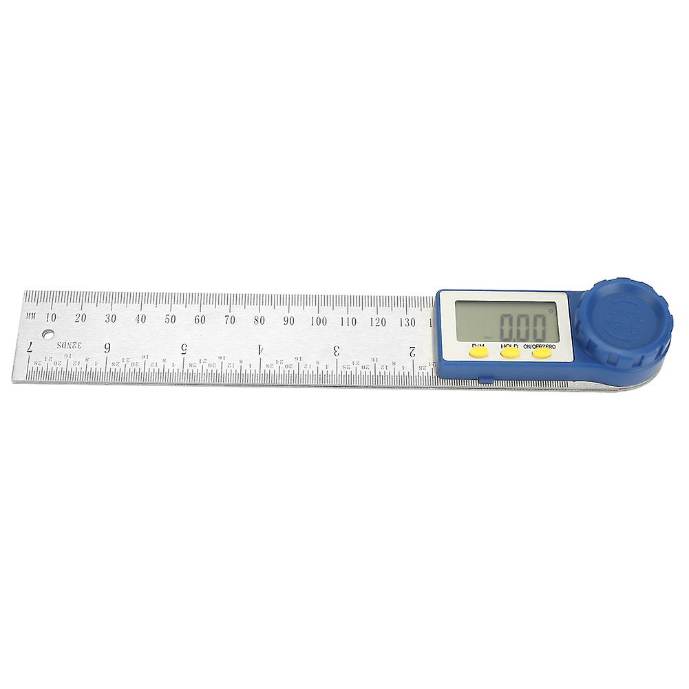 200mm Digital Protractor, Goniometer & Angle Ruler - Stainless Steel Measuring Tool