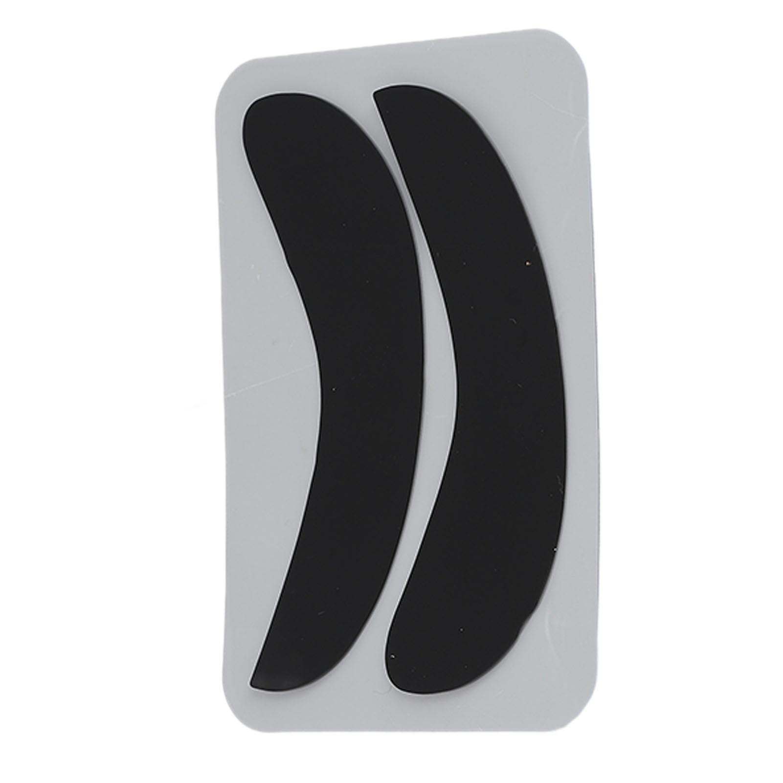 10 Pairs Eyelash Extension Under Eye Pads Half Moon Shaped Reusable Silicone Lash Grafting Eye Pads Black 