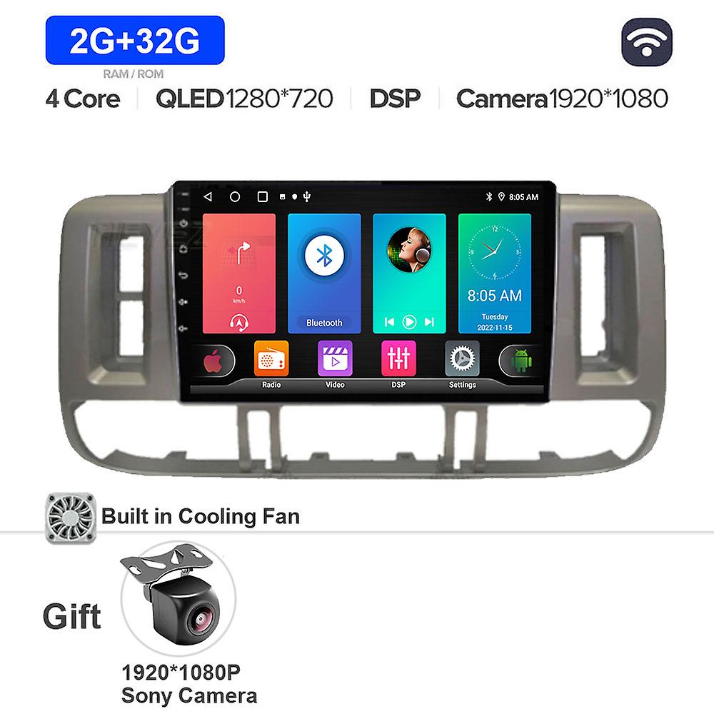 Redkid Android 13 pour Nissan X-trail X Trail 1 T30 2000-2004 Autoradio GPS Navigation Android Auto