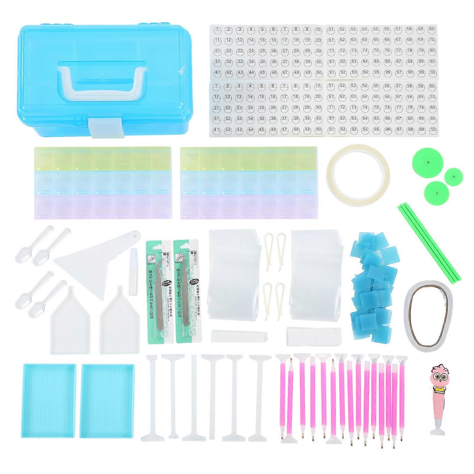 Diamond Painting Tool Set Large Capacity Practical Efficient Rhinestone Painting Tool Set For Diamond Painting Art