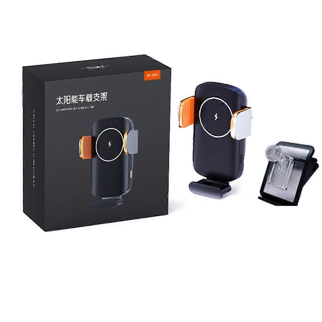 Solar Powered Bracket 360 Degree Rotating Car Mobile Phone Holder Universal