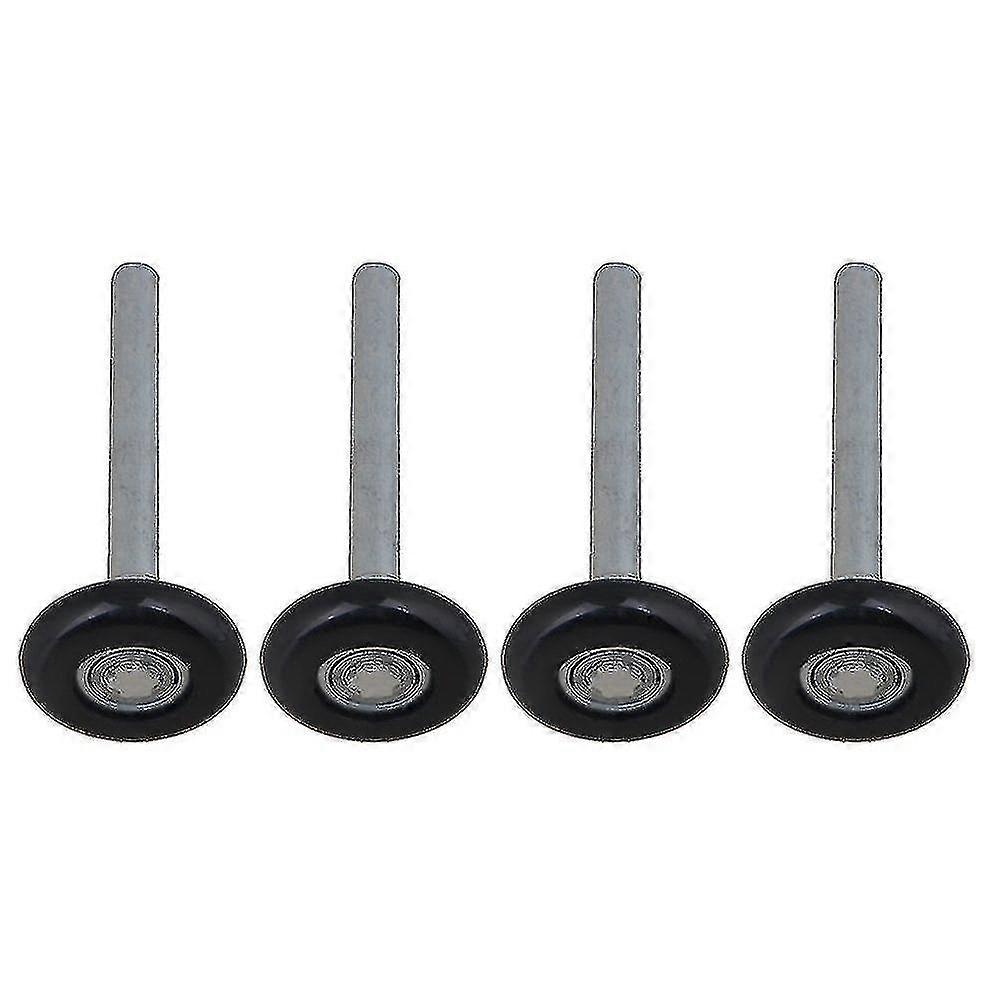 2set Garage Door Nylon Lengthen Roller Wheel Black