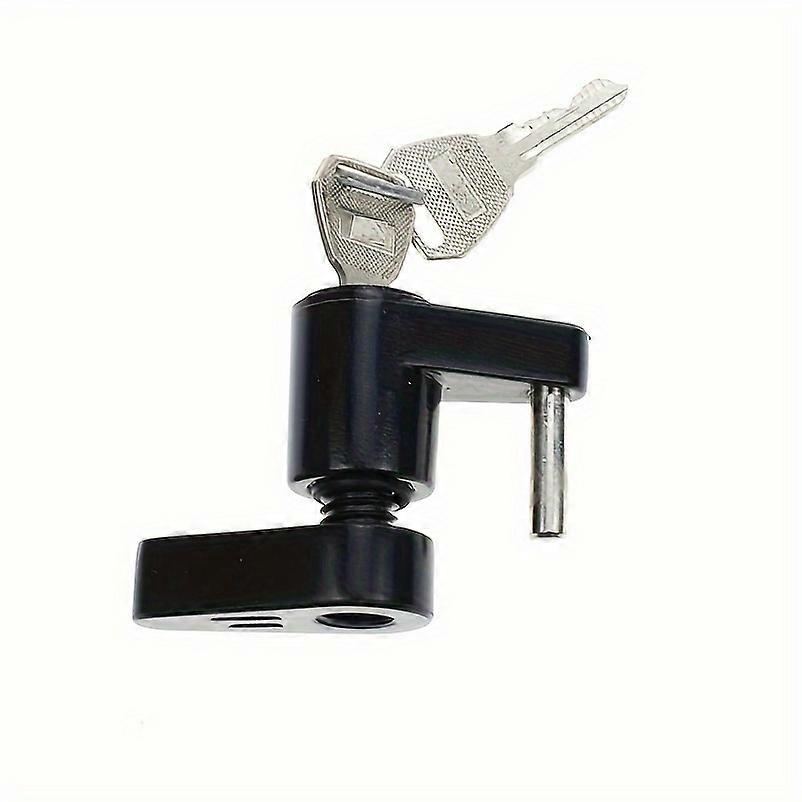 RV Trailer Towing Hanging Clip And Pin, Trailer Lock Trailer Tongue Shaped Car Hook Lock, 1/4 Inch Pin Diameter, Max Width 3/4 Inch, 2 Keys Included
