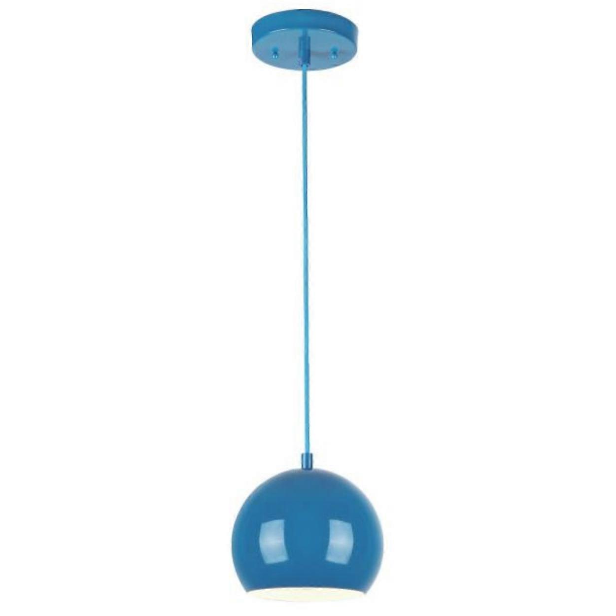 One Light Pendant High Gloss Blue