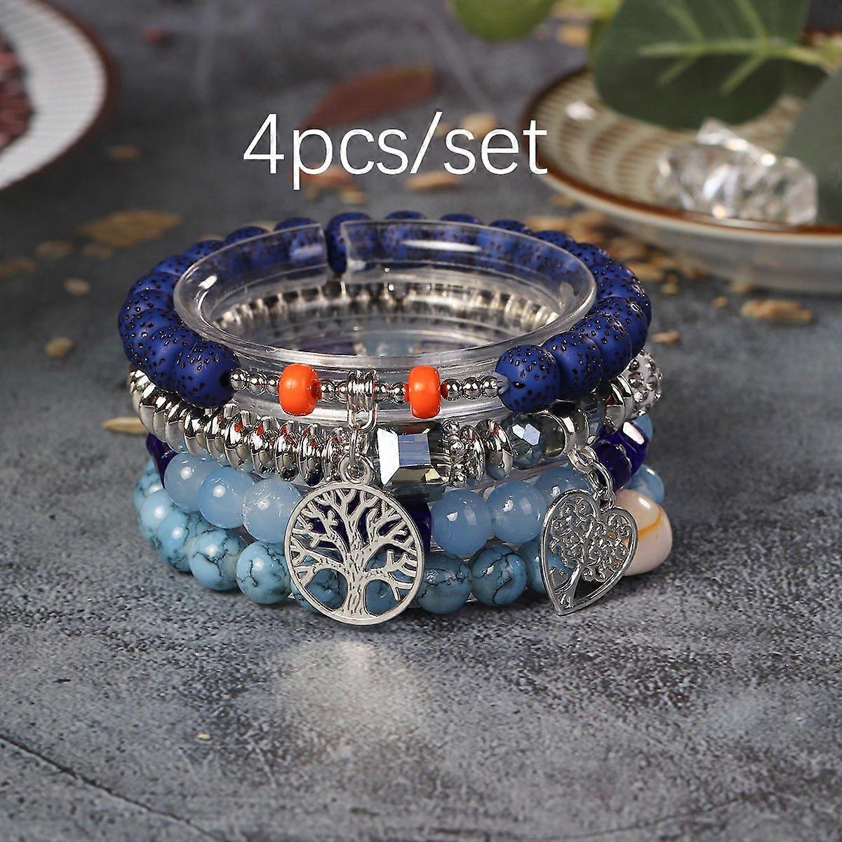 Bracelet - Ink Blue Bohemian Life Tree - Sapphire Serenity