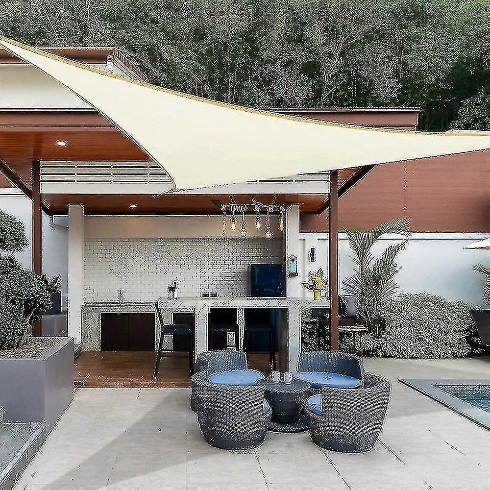 3x4x5m Waterproof Shade Sail Awning Sunshade Triangular Awning-terrace Pool Canopy Triangle For Outdoor Patio Garden Awnings With Fixing Kit Ns2