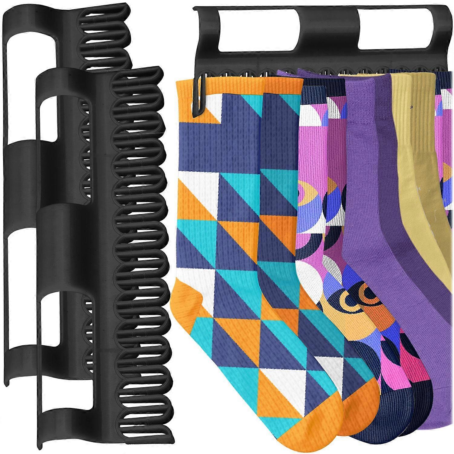Sock holder for drying rack 2 pcs. Black
Large capacity: Set of 2 holders holds up to 26 s
