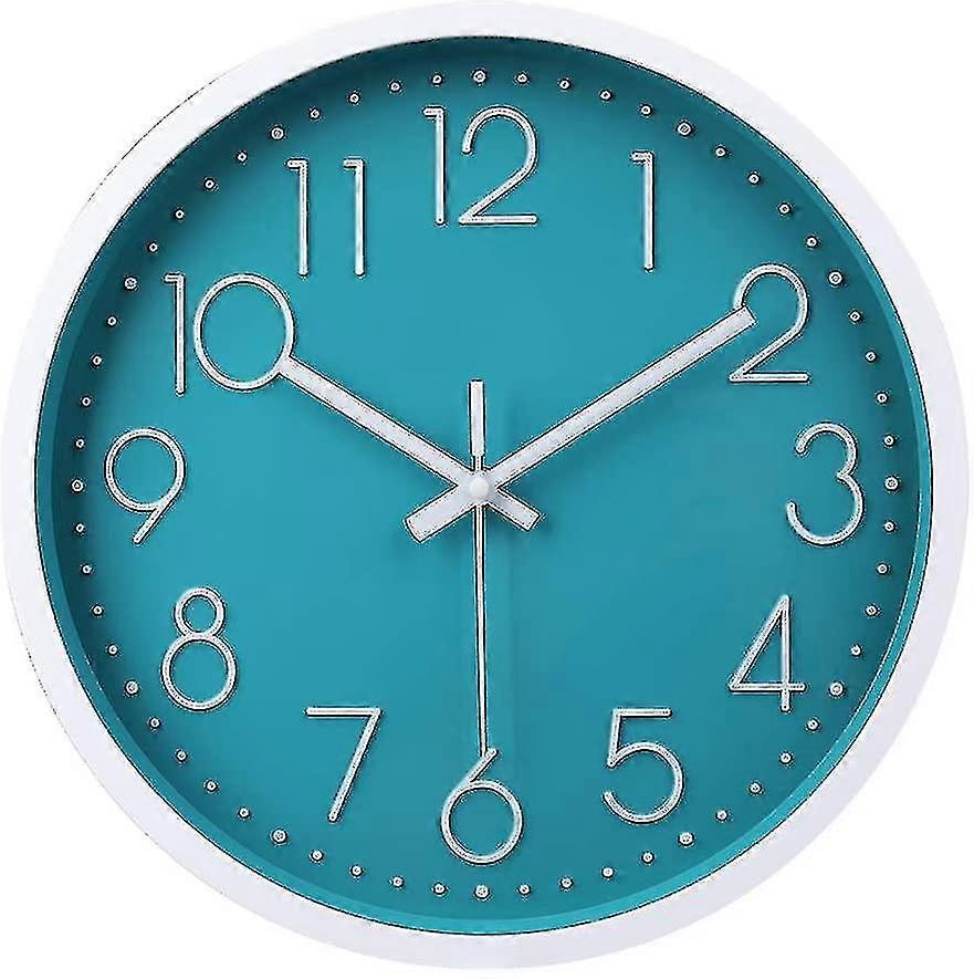 30 Cm Round Wall Clock Modern Wall Clock Without Ticking Noises, Wall