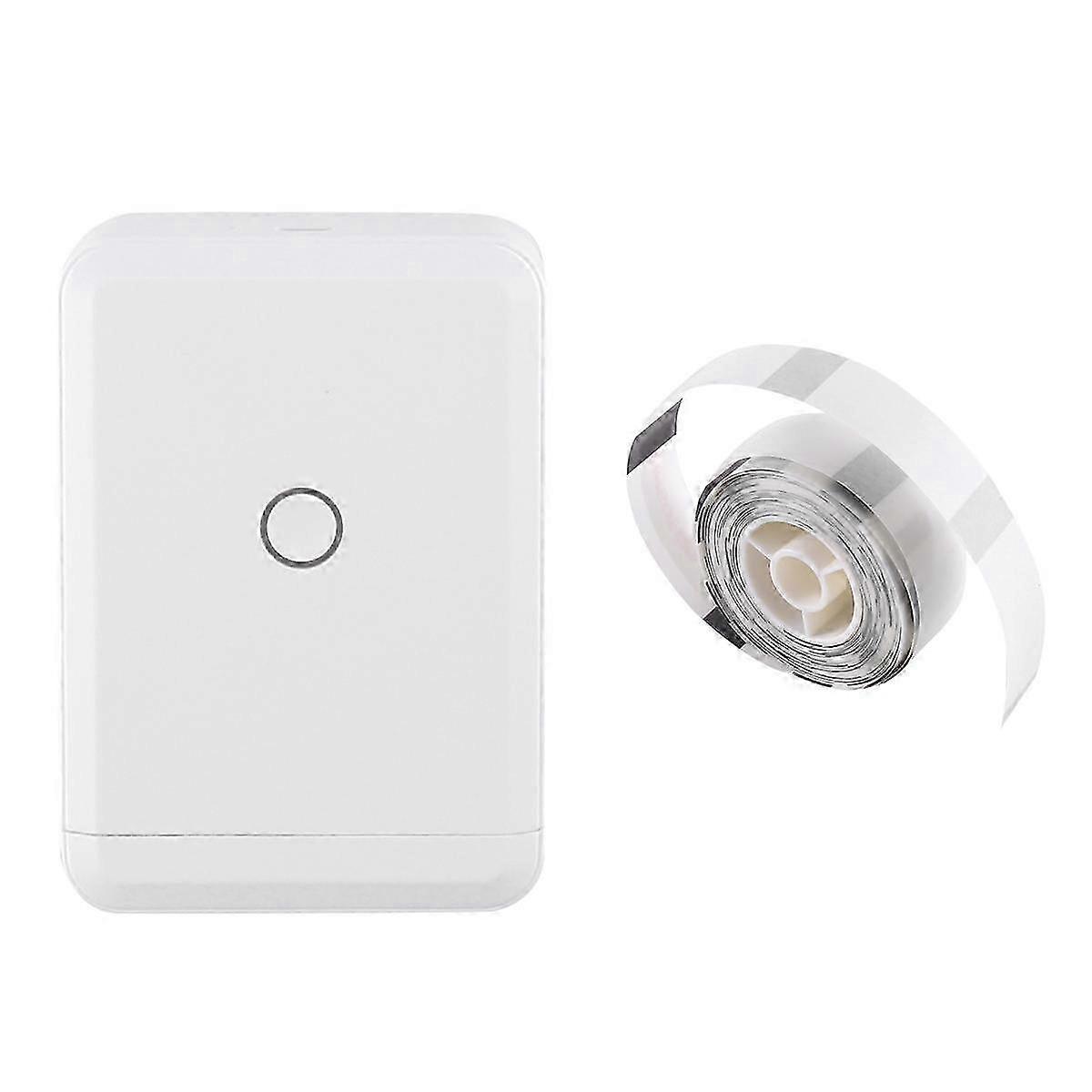 D110 Label Maker Machine with Transparent Labels, Small Thermal Sticker Printer , Portable Bluetoot