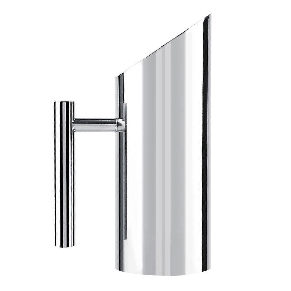 Stainless Steel Water Jug with Ice Guard Cold Drinking Pitcher Home Hotel Serving Tool (1L)