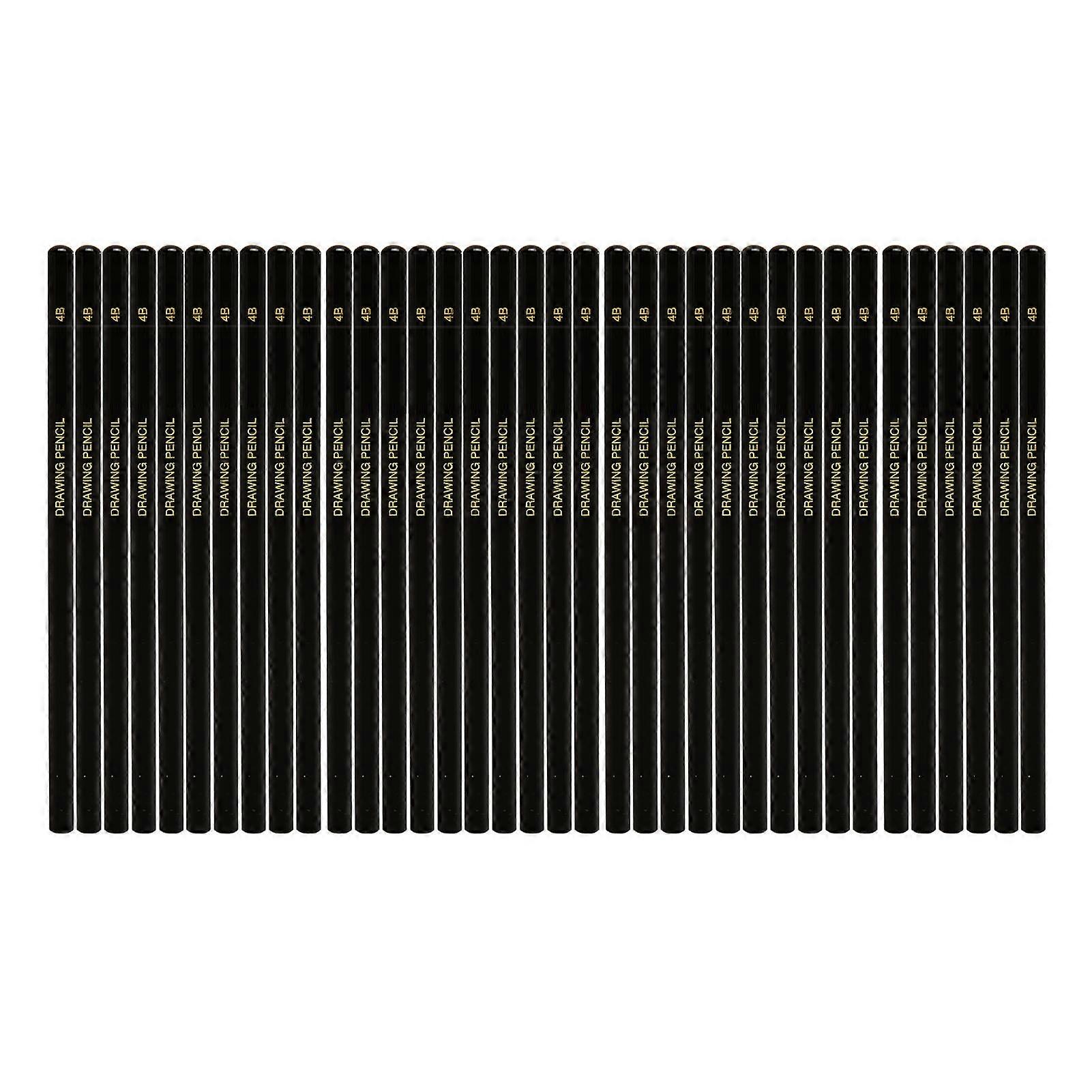 36Pcs Drawing Sketching Pencil Set Professional Ergonomic Handle Graphite Pencil Set for Beginners Artists 4B
