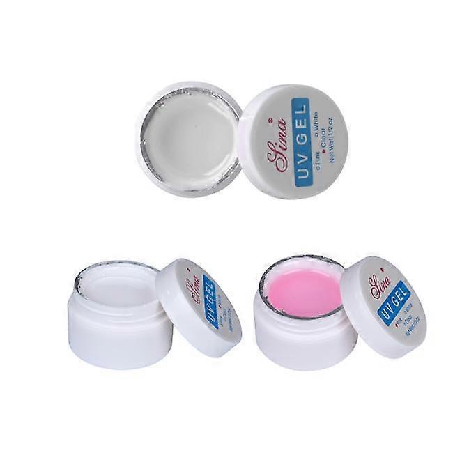 3 PCS Clear Acrylic Nail Art Tips Manicure