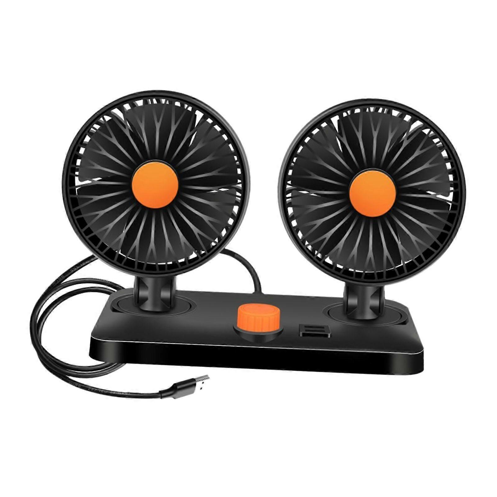 Car Fan Practical Two Speed Wind Compact Desktop Fan for Sedan RV Truck