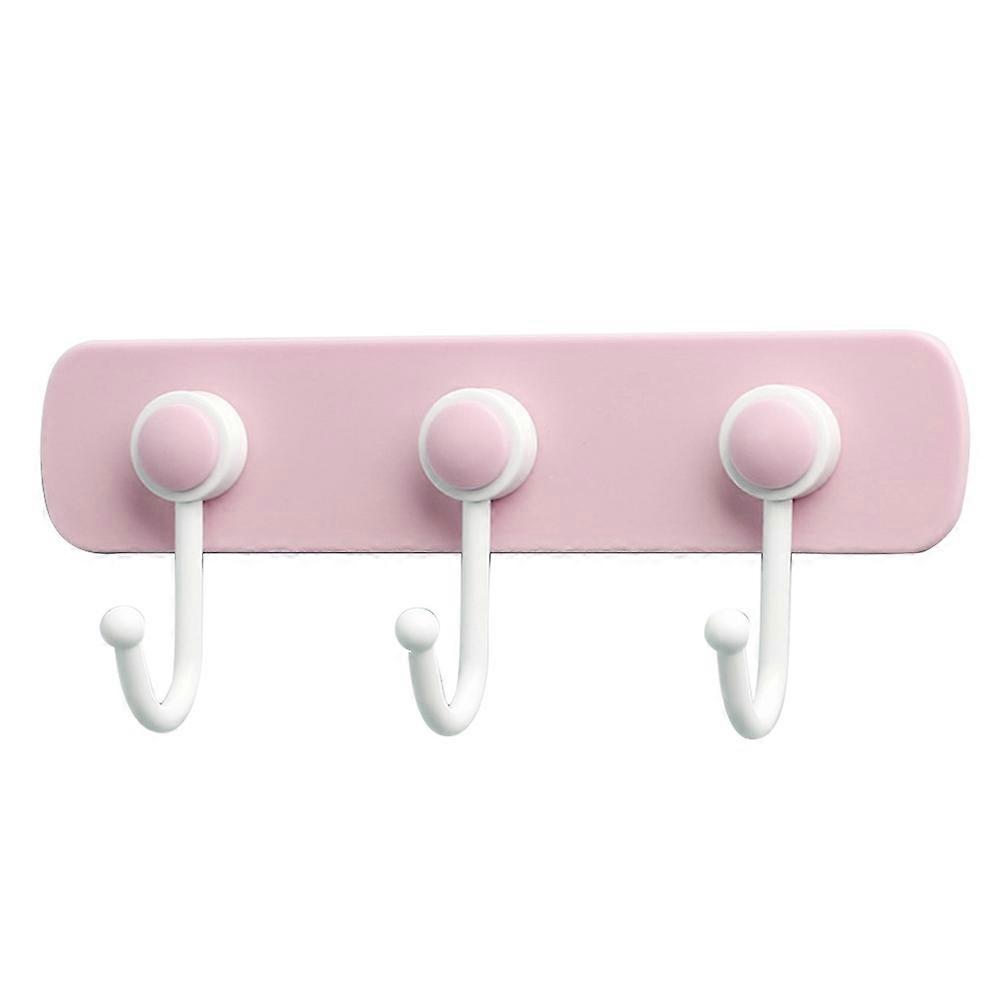 Rotatable Strong Adhensive Kitchen Wall Hook Bathroom Towel Sponge Organizer Tool(Pink)