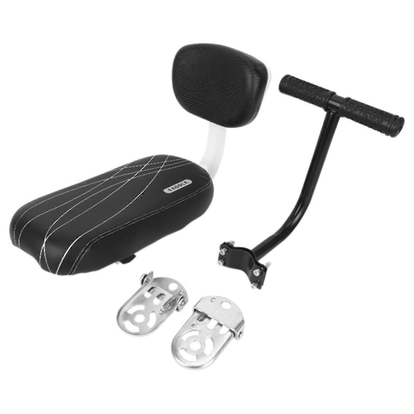 Bicycle Rear Seat Cushion Armrest Footrest Set, Bike Back Seat Child Safety Cushion Armrest Handrai