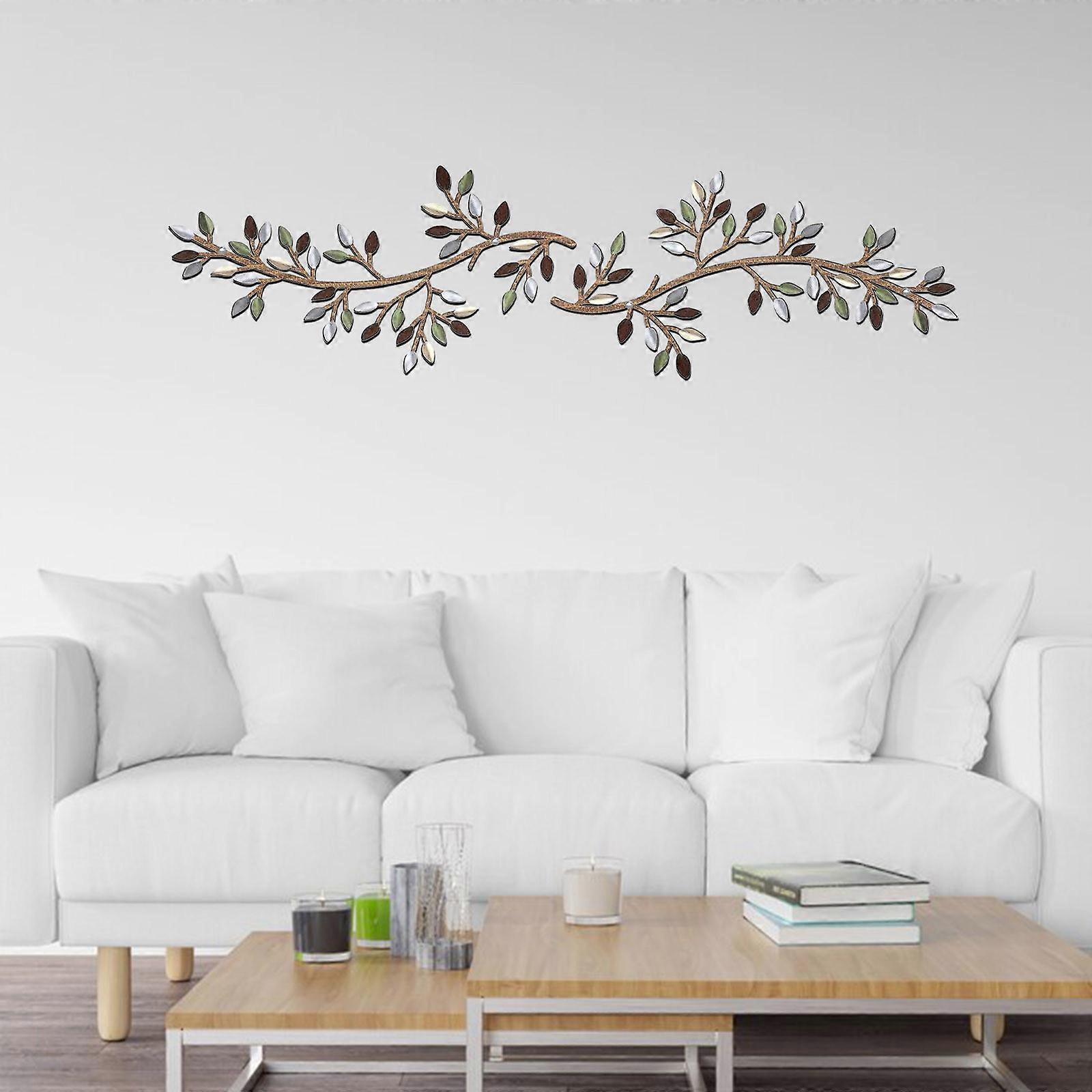 Image showcasing Metal Wall Hanging Art Leaf Wall Decoration Olive Tree Branch And Leaf ...