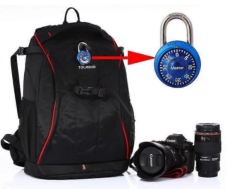 プリセット固定コンビネーション南京錠、、5.7 X 4 X 2.5cm青