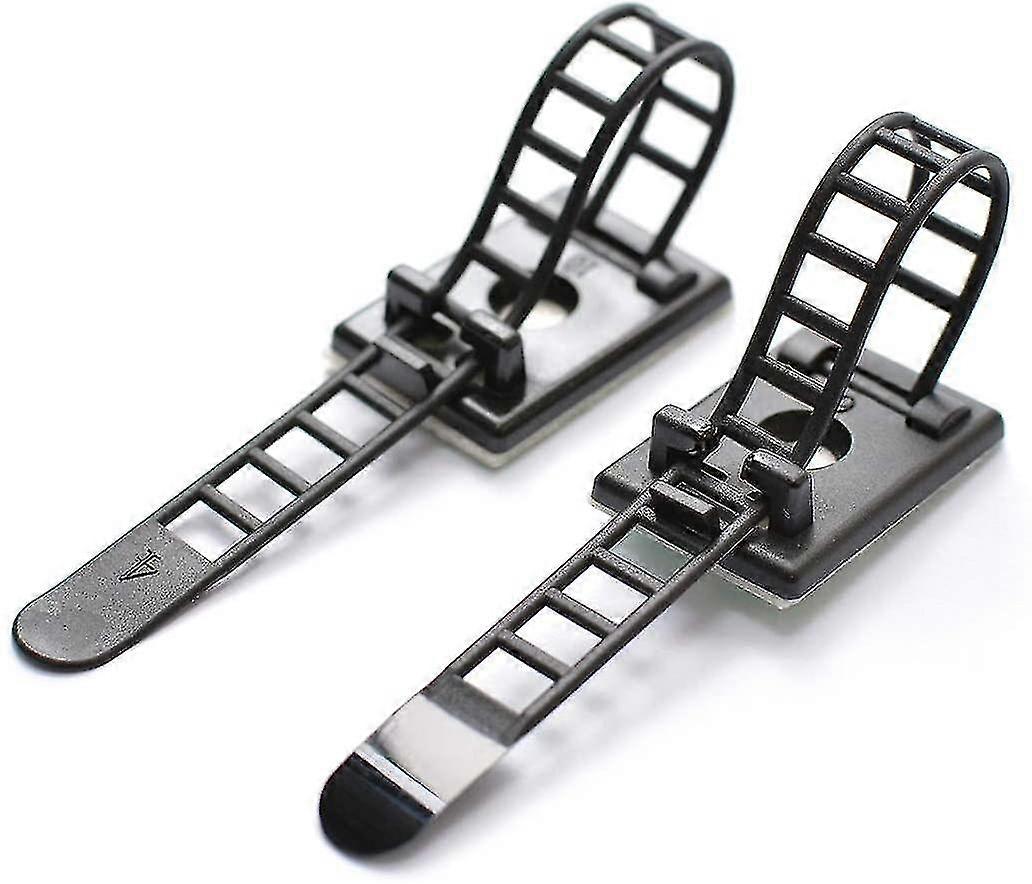 50pcs Adhesive Cable Ties Adhesive Cable Ties Adjustable Nylon Cable Ties