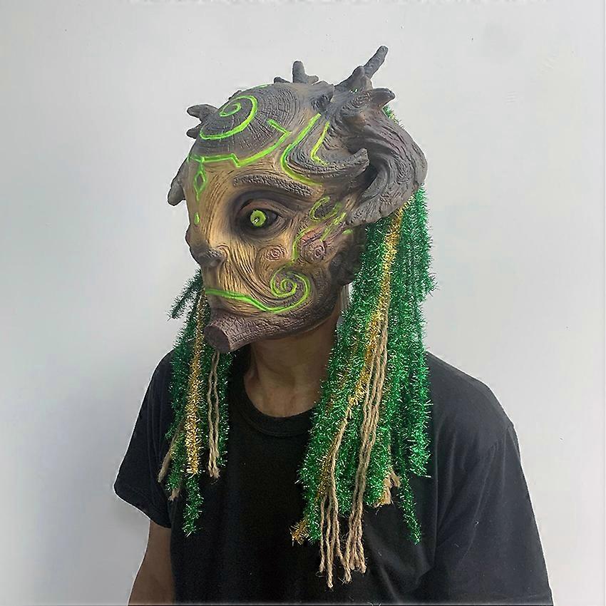Masque D'horreur Halloween En Latex - Effet Terrifiant, Taille Unique Adulte - Pour Fêtes Déguisées Et Soirées Effrayantes