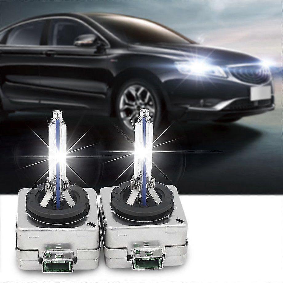 2x D3S 35W HID frontlyspærer bil xenon hvit erstatning lav / fjernlys