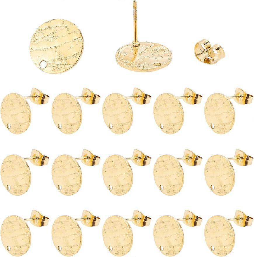 40Pcs 304 Stainless Steel Stud Earring Findings