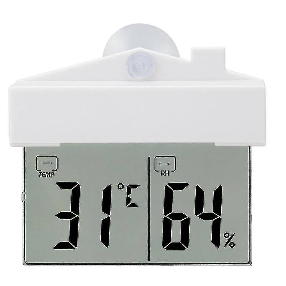 Detachable Bracket & Records Min/max Temp & Auto Reset Digital Window Thermometer