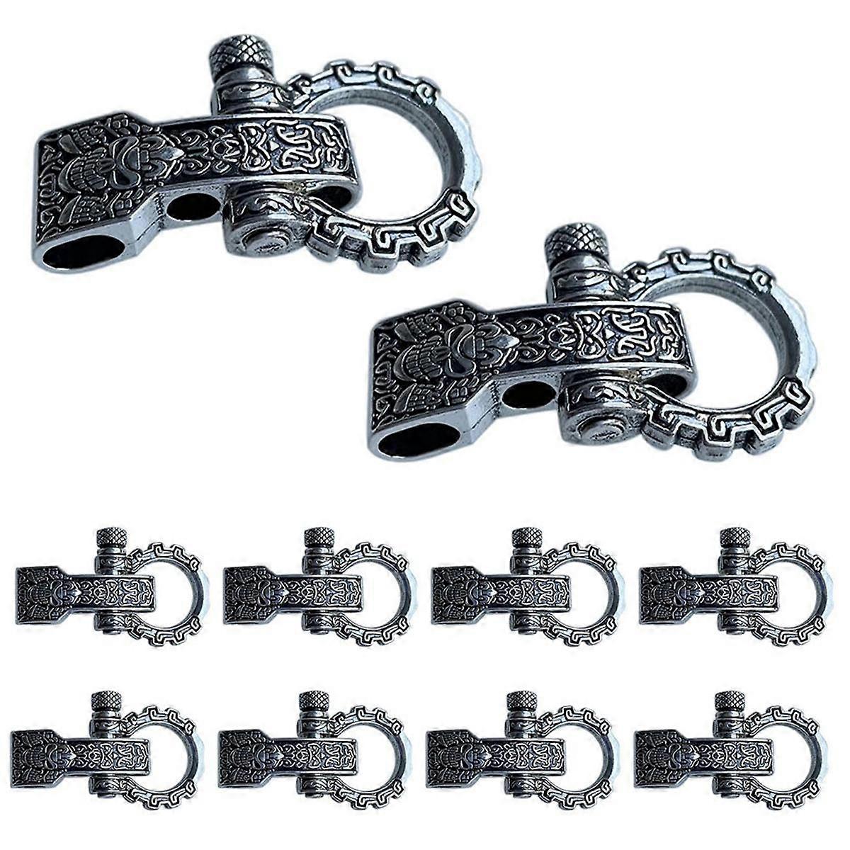 Paracord Πόρπες Κούμπωμα πλώρης Βιδωτή καρφίτσα Άγκυρα Αγκύλη Ρυθμιζόμενα δεσμά Πόρπες για Paracord Βραχιόλι Ζώνη 10 τεμ