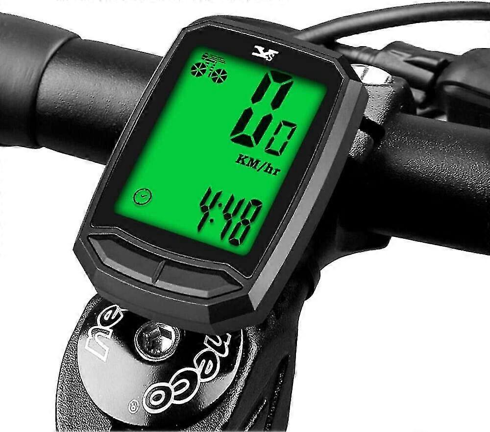velocmetro de bicicleta impermeable e inalmbrico para bicicleta de pista, computadora para bicicleta, odmetro con pantalla lcd y mltiples funciones.