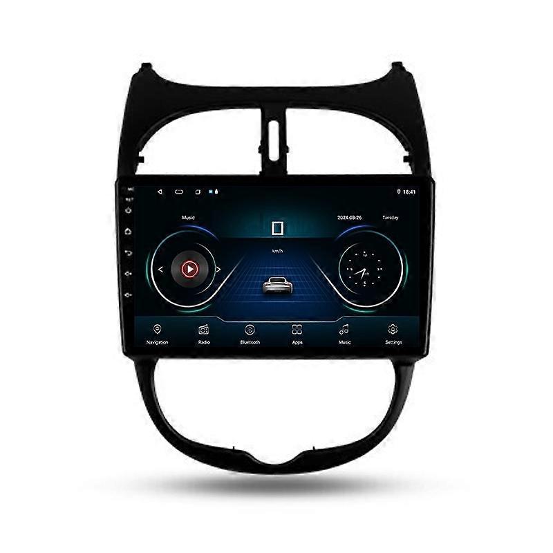 For Peugeot 206 1998 - 2012 Car Multimedia Radio Navigation GPS Video Player Stereo
