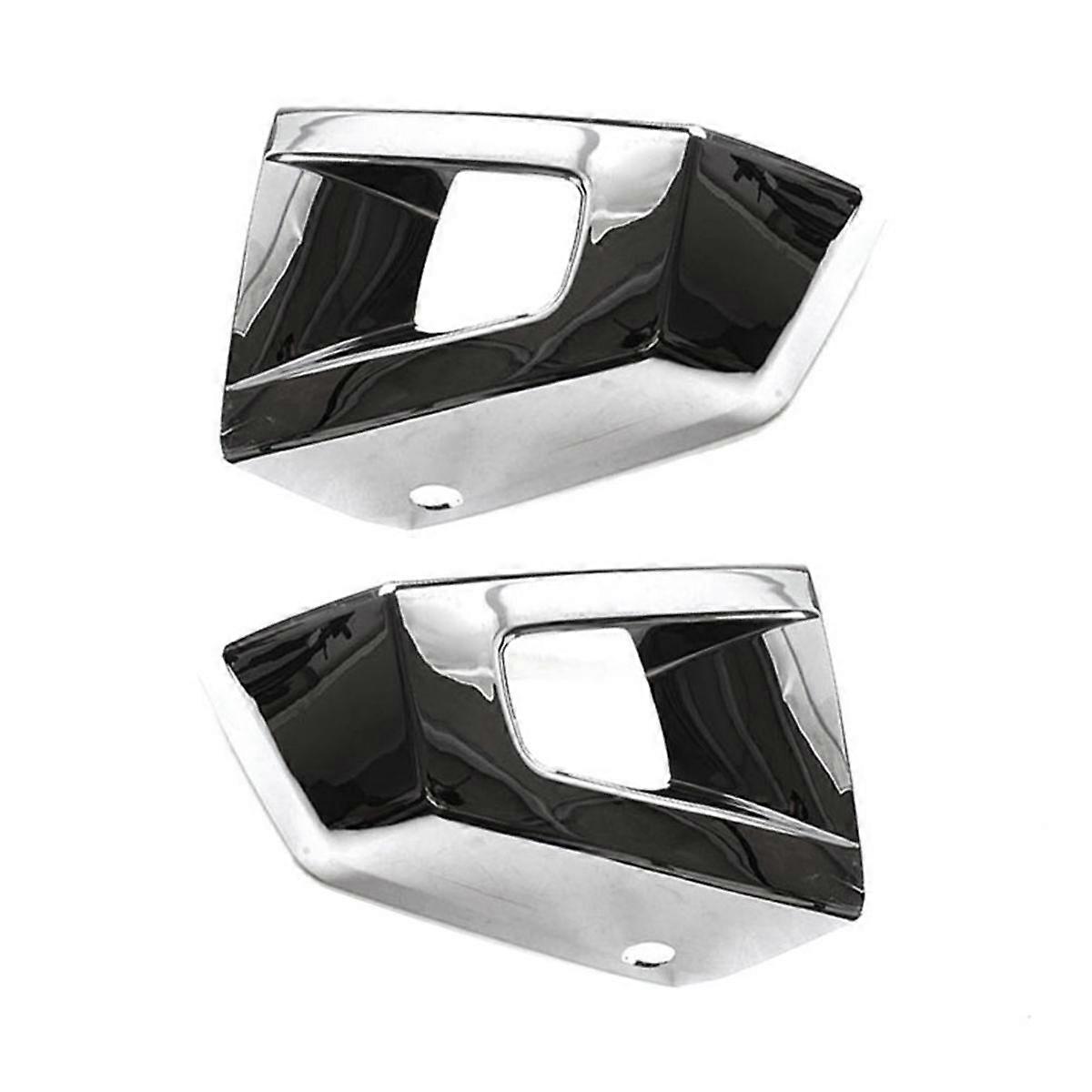 1Pair Car Front Bumper Corner Cover Trim ABS Chrome for H3 H3T 2006-2010 Grill Racing End Cap Decor