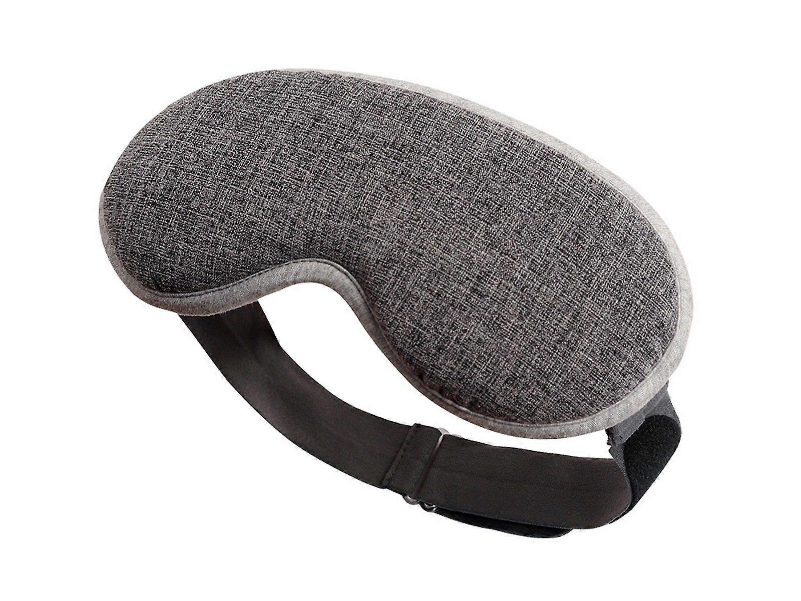 1PCS USB Heated Eye Mask Hot Compress Eye Mask Light Blocking Blindfold Grey