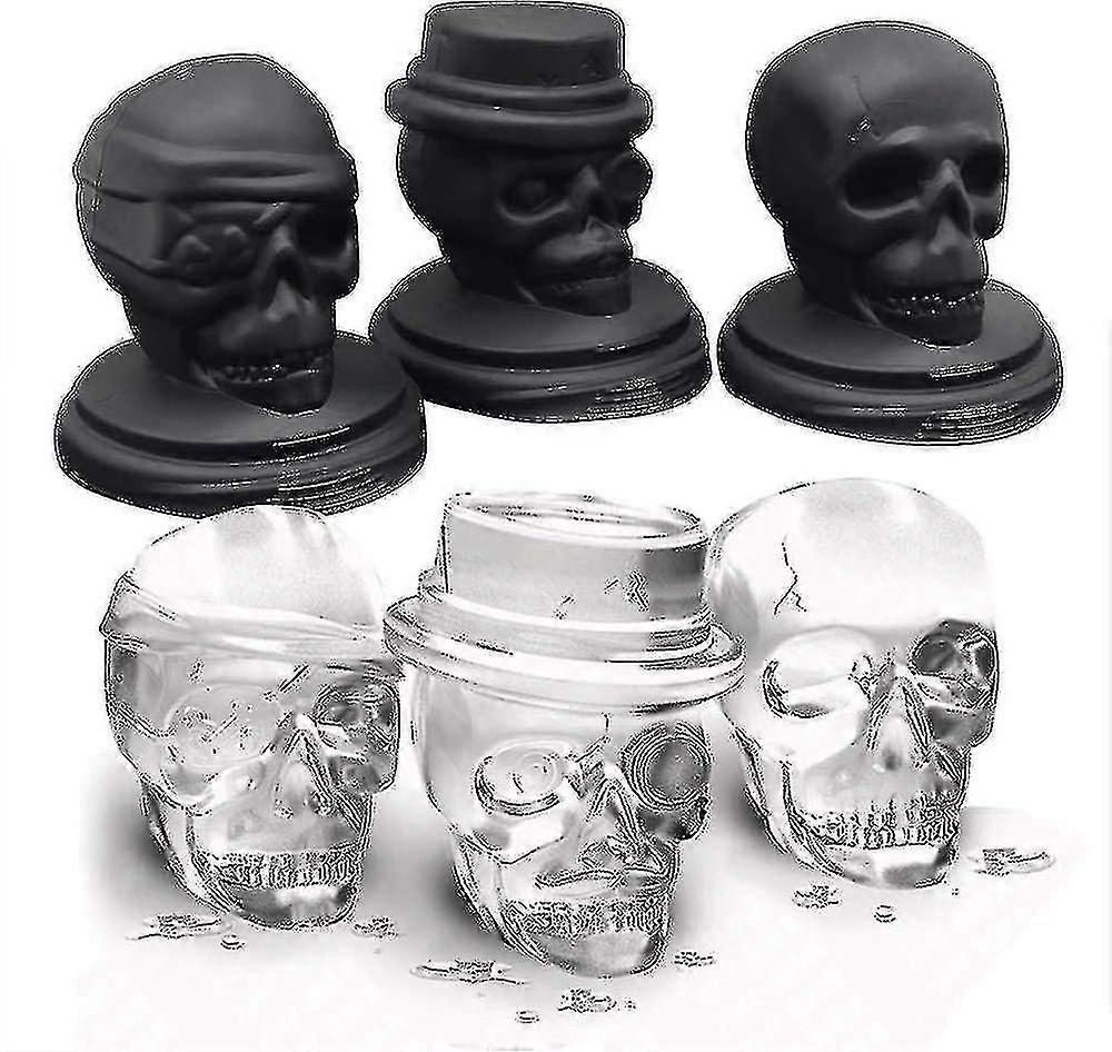 Ice Mold, Pop 3d Flexible Lar Round Cube Ball Silic Tray Maker For , , 3 Pack