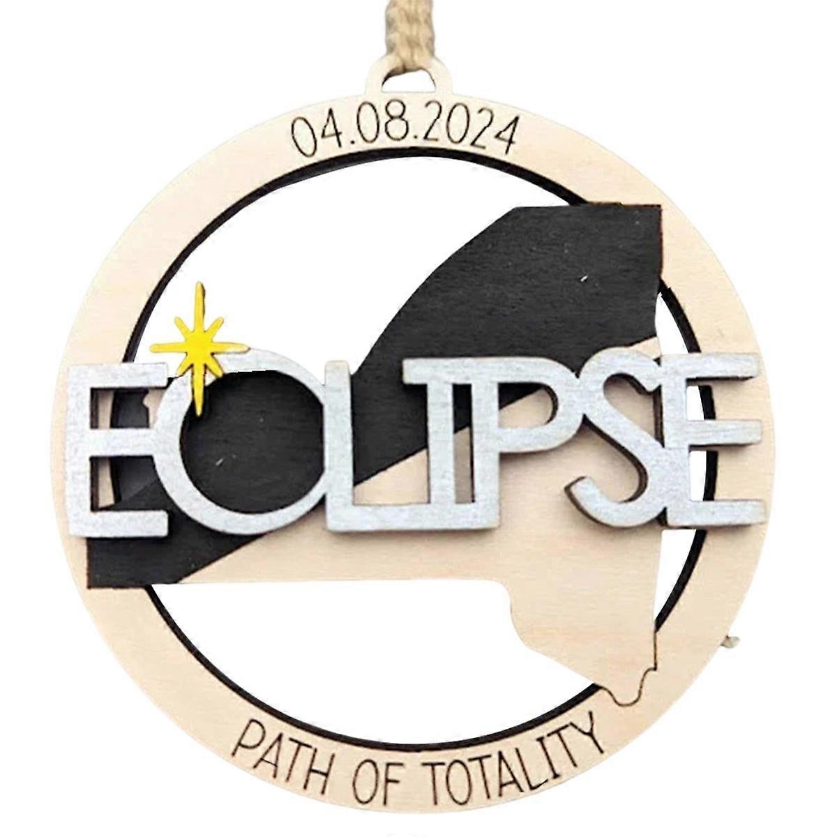 Wooden 2024 Solar Eclipse Souvenirs, 2024 Solar Eclipse Party Decorations Supplies, Solar Eclipse K