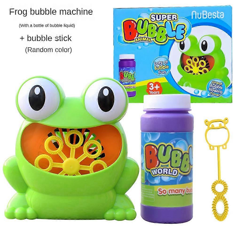 Bubble Machine Frosk Automatisk Bubble Party Gaver leketøy for barn Gutter Jenter