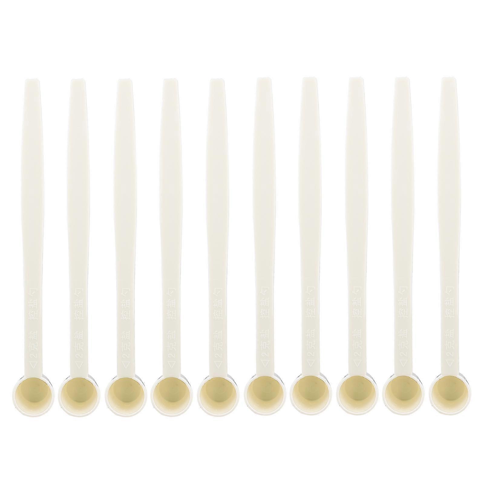 50pcs Mini Plastic Spoons Salt Spoons Kitchen Gadgets Salt Control Spoons