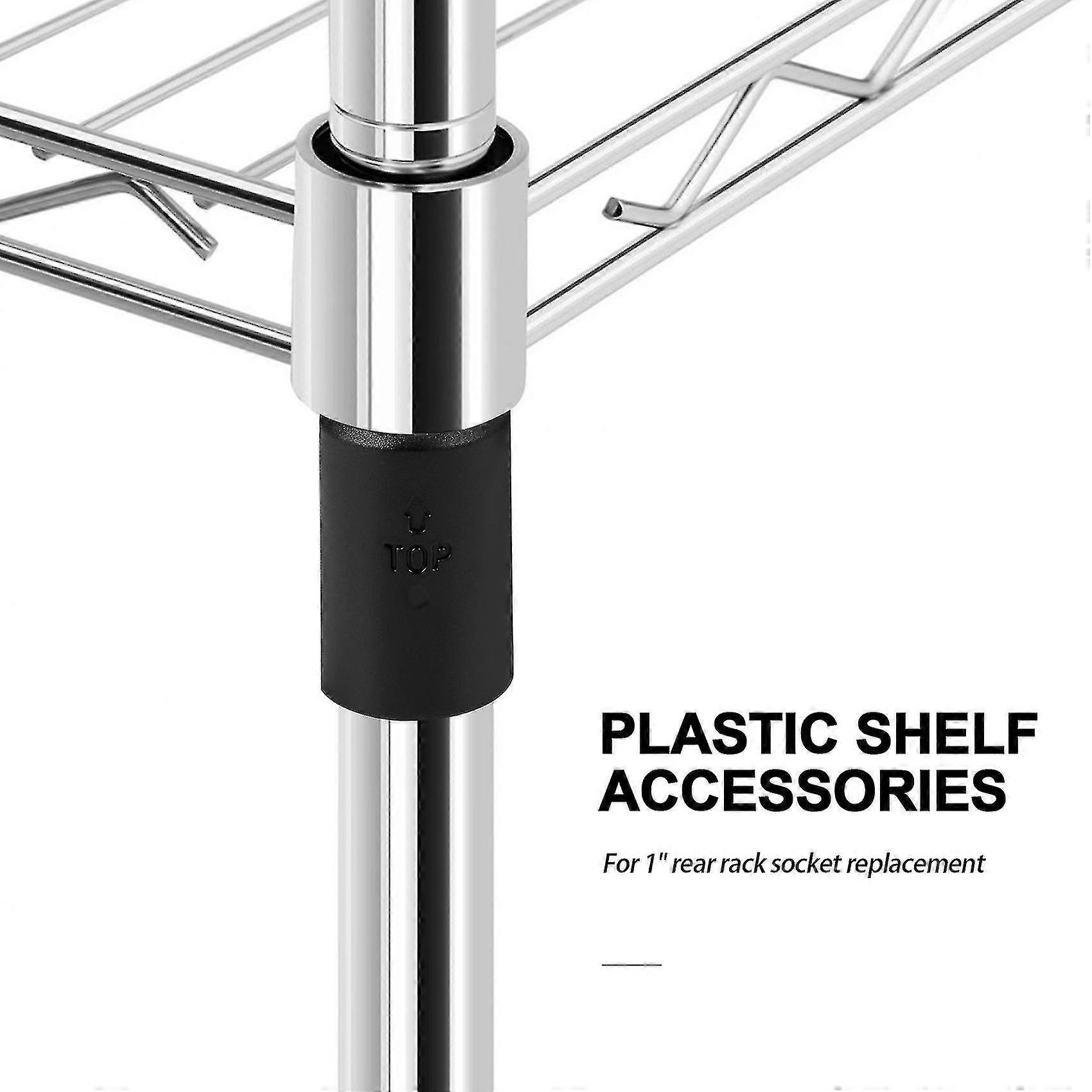 74-packs Wire Shelf Clips Wire Shelving Shelf Lock Clips For 1 Inch Post- Shelving Sleeves Replacem