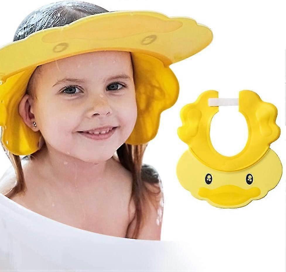 Kid Shampoo Cap Adjustable Baby Shower Hat Hair Washing Shield Ears Eyes