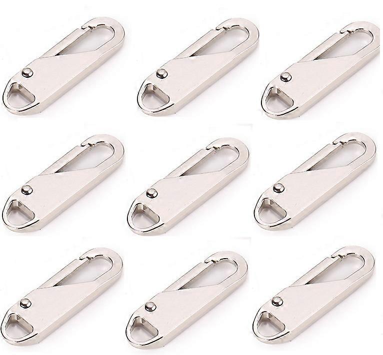 Zipper Pull Replacement 12PCS Metal Zipper Pull Tabs Detachable Zipper Repair Kit