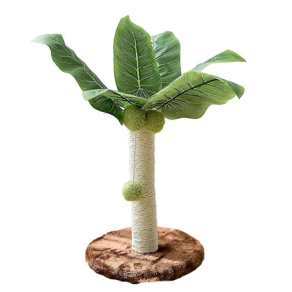 Standing Cat Scratching Pole Cat Scratcher With Hanging Plush Ball Cat Climbing Frame