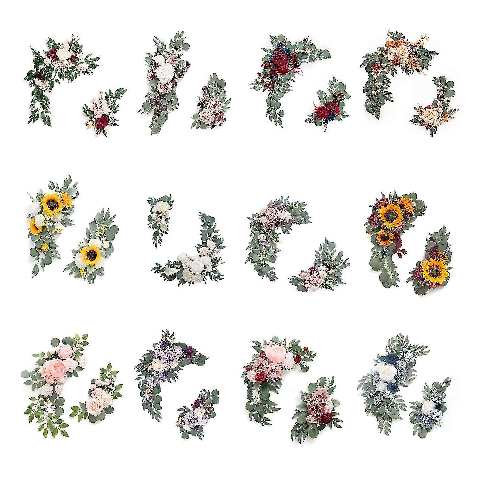 Artificial Flower Swag Arch Decor For Wedding Reception Backdrop Table Decor