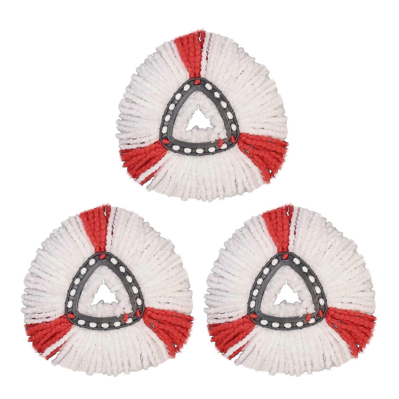 3 Pcs Replacement Microfibre Spin Mop Clean Refill Head For O-cedar Easywring Household Cleaning Mo