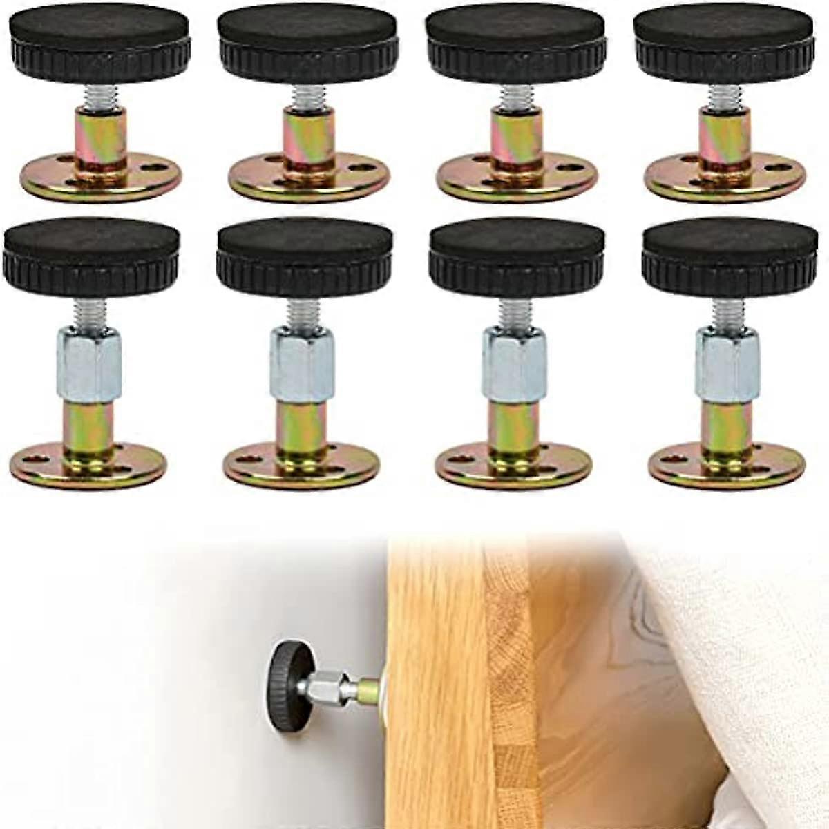 8 PCS Bedside Headboard Stoppers Bed Support  Adjustable Threaded Bed Frame Anti-Shake Tool  Installation-free Anti-noise Anti-collision Tool for Bed 